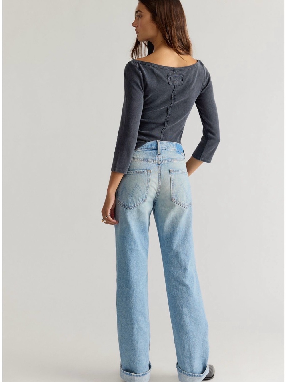 ❤️ Like New MOTHER The Reifler in Daydream sz27 💯 cotton rigid denim - Picture 3 of 16